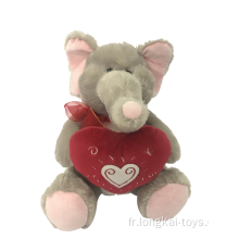 Peluche éléphant pour valentine